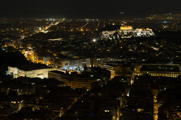 Fototapeta na wymiar Athens by Night
