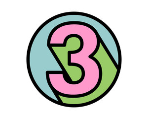 circle tree typography typeset logotype numeral numeric nominal image vector icon