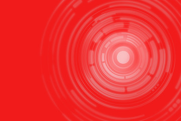 Digital background of different sized circles on red background