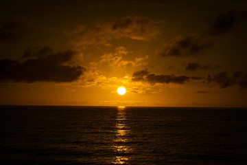 dark ocean sunrise