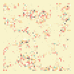 Colored abstract random geometric flat pattern background