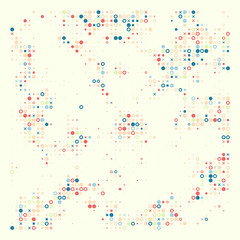 Colored abstract random geometric flat pattern background