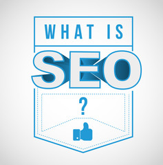 what is seo question vector illustration sign.