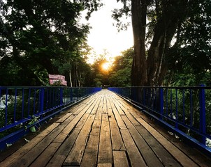 Fototapeta premium Sunset over the bridge