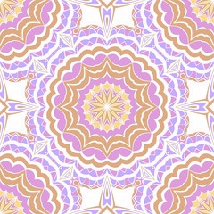 Pattern of abstract geometric flowers. Seamless vector illustration. for design greeting cards, backgrounds, wallpaper, interior design.