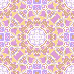 Seamless texture of floral ornament. Vector illustration. For the interior design, printing, web and textile