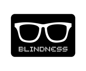 glasses blindness icon