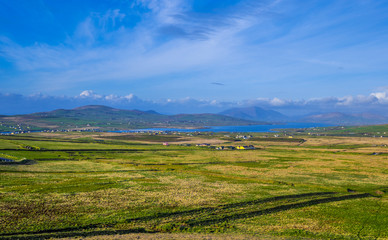 Fototapeta na wymiar Wonderful landscape at the Irish county of Kerry