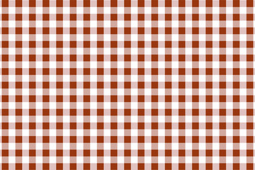 Sienna Gingham pattern. Texture from rhombus/squares for - plaid, tablecloths, clothes, shirts, dresses, paper, bedding, blankets, quilts and other textile products. Vector illustration.