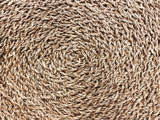 Full Frame Background of Woven Rattan Texture