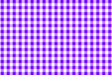 Violet Gingham pattern. Texture from rhombus/squares for - plaid, tablecloths, clothes, shirts, dresses, paper, bedding, blankets, quilts and other textile products. Vector illustration.