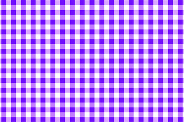 Violet Gingham pattern. Texture from rhombus/squares for - plaid, tablecloths, clothes, shirts, dresses, paper, bedding, blankets, quilts and other textile products. Vector illustration.