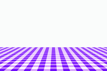 Violet Gingham pattern. Texture from rhombus/squares for - plaid, tablecloths, clothes, shirts, dresses, paper, bedding, blankets, quilts and other textile products. Vector illustration.