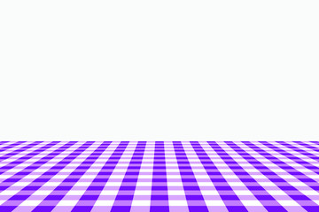 Violet Gingham pattern. Texture from rhombus/squares for - plaid, tablecloths, clothes, shirts, dresses, paper, bedding, blankets, quilts and other textile products. Vector illustration.