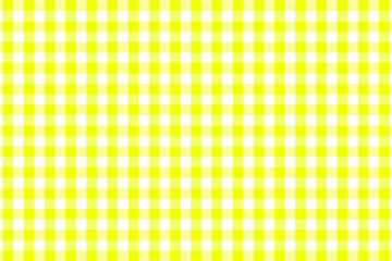 Yellow Gingham pattern. Texture from rhombus/squares for - plaid, tablecloths, clothes, shirts, dresses, paper, bedding, blankets, quilts and other textile products. Vector illustration.