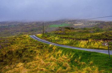 Amazing Irish landscape at Beara Peninsula in Ireland