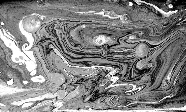 Marble abstract acrylic background. Natural black marbling artwork texture.