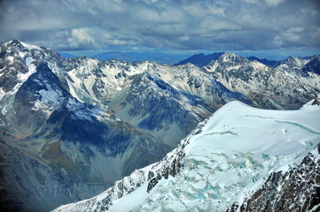 New Zealand. Southern Alps - peaks and glaciers