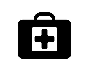 black bag medical medical medicare health care pharmacy clinic image vector icon