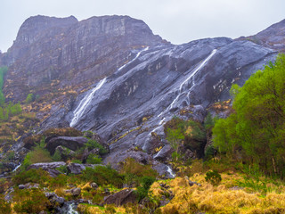 Gleninchaquin waterfall at Beara Peninsula