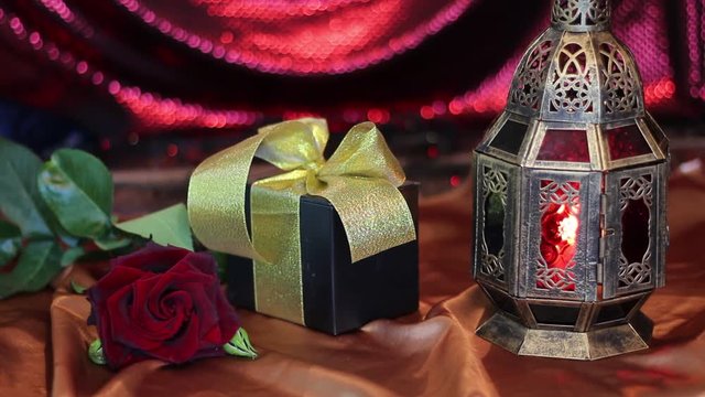 Muslim Hajj Gift. Eid al-Adha Islamic holiday. Gifts from Mecca