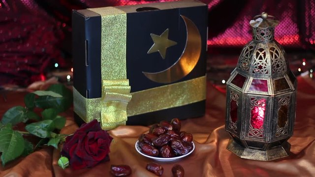 The Festival of Eid al-Adha. Muslim Gift. Hajj Mubarak Gifts