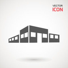 Office building icon, museum, school, hospital, hotel icon. Vector illustration . Page symbol for your web site design logo, app, UI.