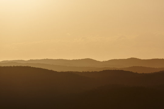 Sunset Over The Sunshine Coast Hinterland