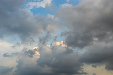 cloudscape before rainy begin