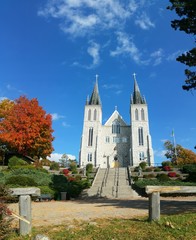Clouds mimicking spiritual ascent from a Cathedral