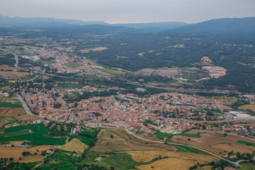 Naklejka premium View on the Centelles in the Montseny Natural Park, Barcelona, Catalonia, Spain