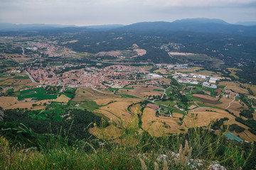 View on the Centelles in the Montseny Natural Park, Barcelona, Catalonia, Spain