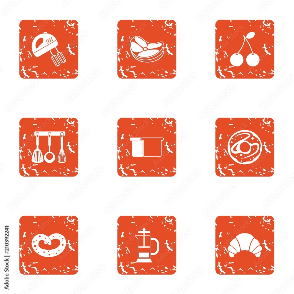 Aufkleber batter icons set. grunge set of 9 batter vector icons for web isolated on white background