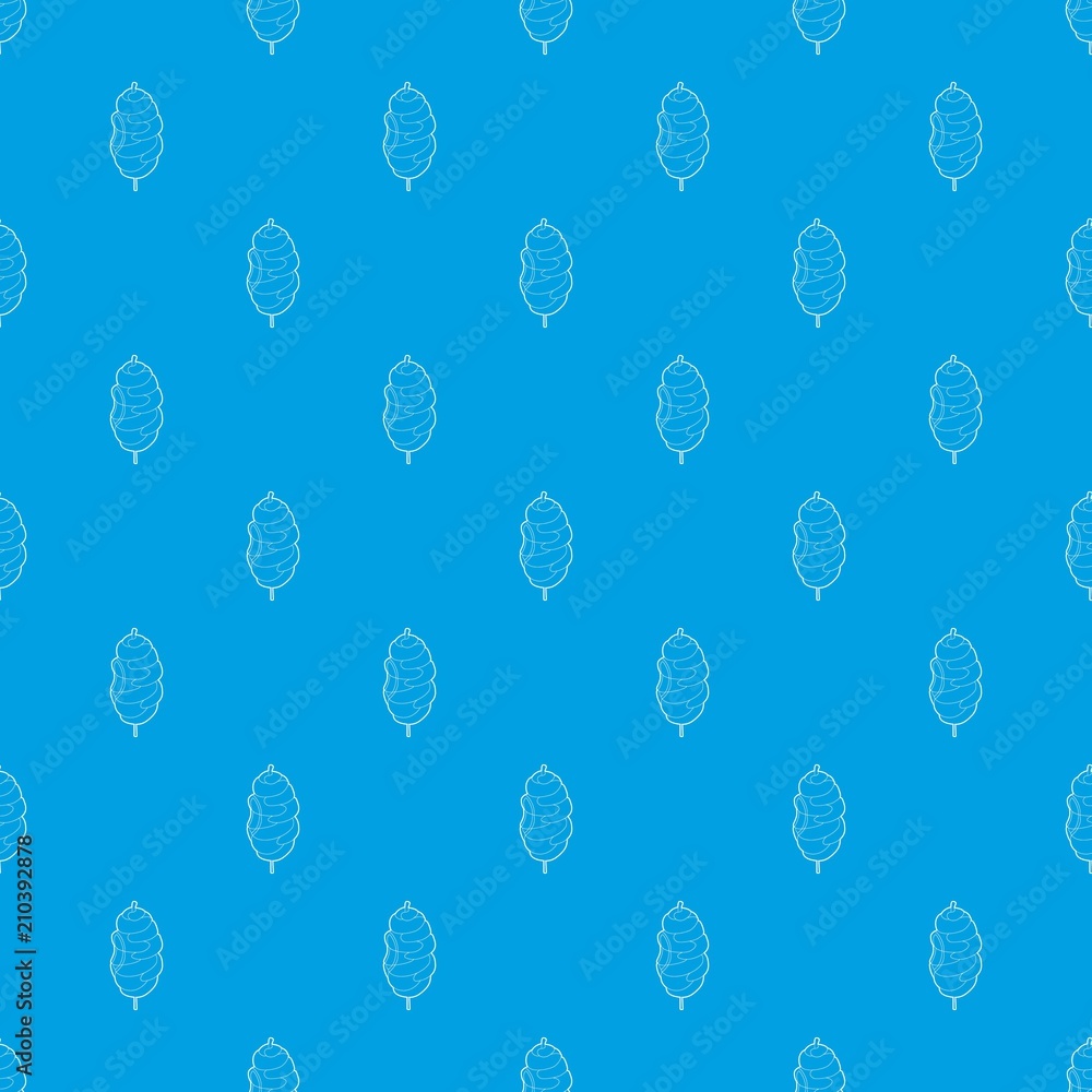 Poster shawarma pattern vector seamless blue repeat for any use
