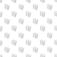 Double building pattern vector seamless repeating for any web design