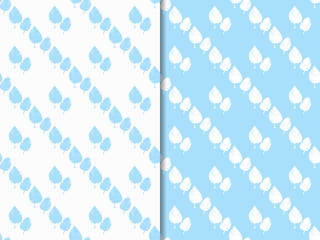 Geometric seamless pattern. Leaf