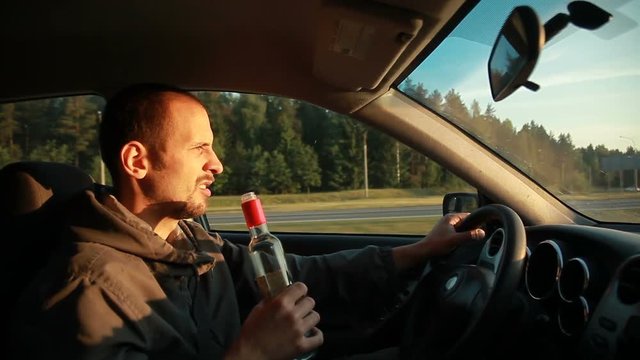 Drunk Driver. Danger on the road.