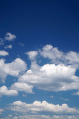 Fototapeta na wymiar Sky, clouds - vertical photograph