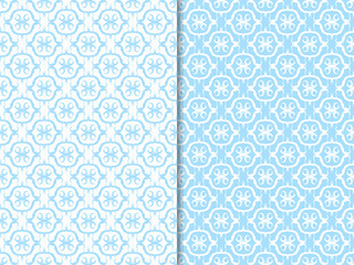 seamless geometric abstract pattern with floral motive