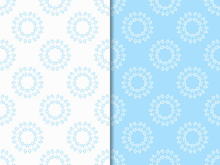 floral seamless pattern with flowers and leaves