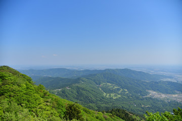 view from top of the Mt. Tsukuba in Japan