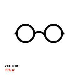 glasses icon. vector illustration