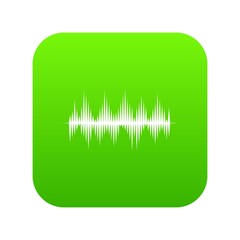 Audio digital equalizer technology icon digital green for any design isolated on white vector illustration