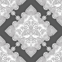Seamless damask ornamental background for wallpapers