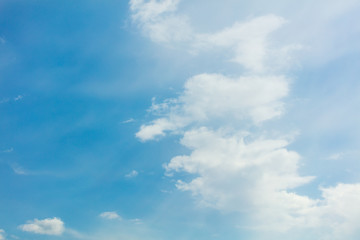 Clouds on a blue sky as a background