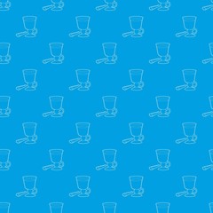 Mulled wine pattern vector seamless blue repeat for any use