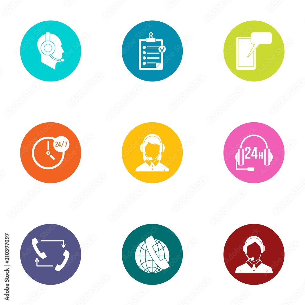 Poster finish the job icons set. flat set of 9 finish the job vector icons for web isolated on white backgr