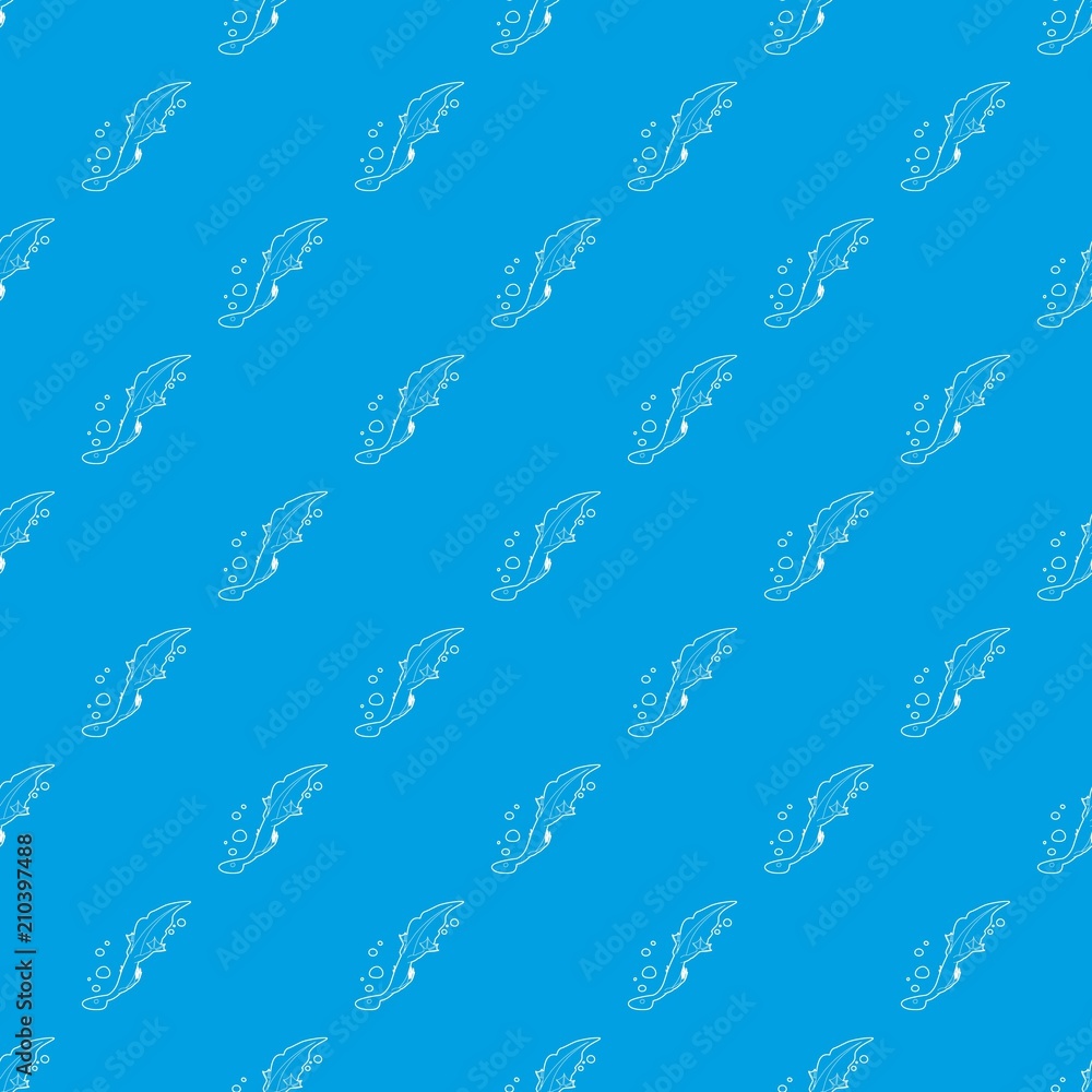 Poster water lizard pattern vector seamless blue repeat for any use