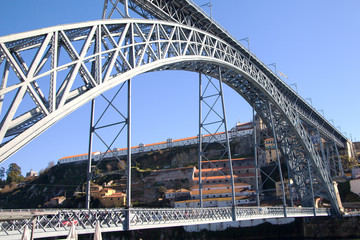 Dom Luís I Bridge in Porto, Portugal.