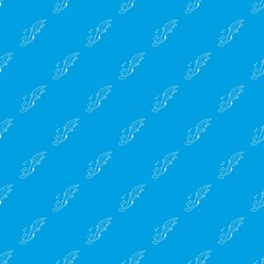 Water lizard pattern vector seamless blue repeat for any use